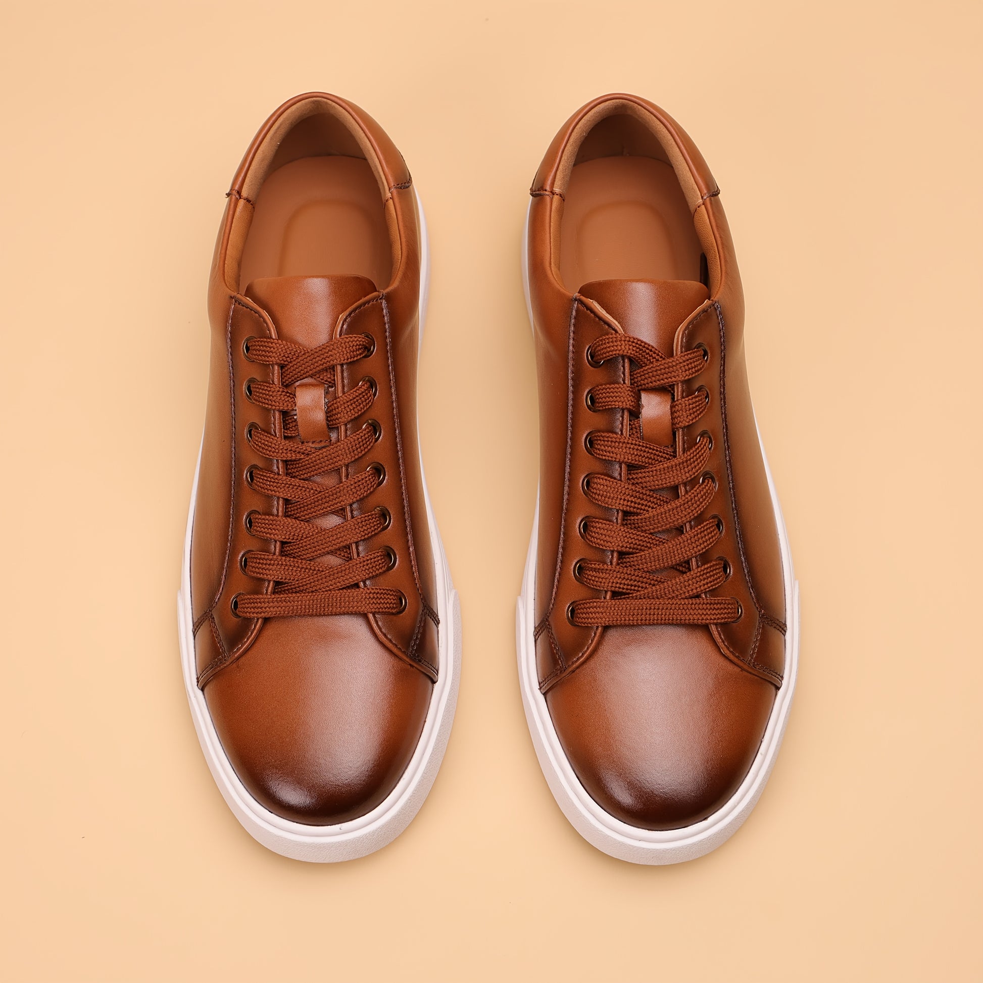 Classic Genuine Leather Men’s Casual Shoes – Minimalist Comfort for Everyday Wear
