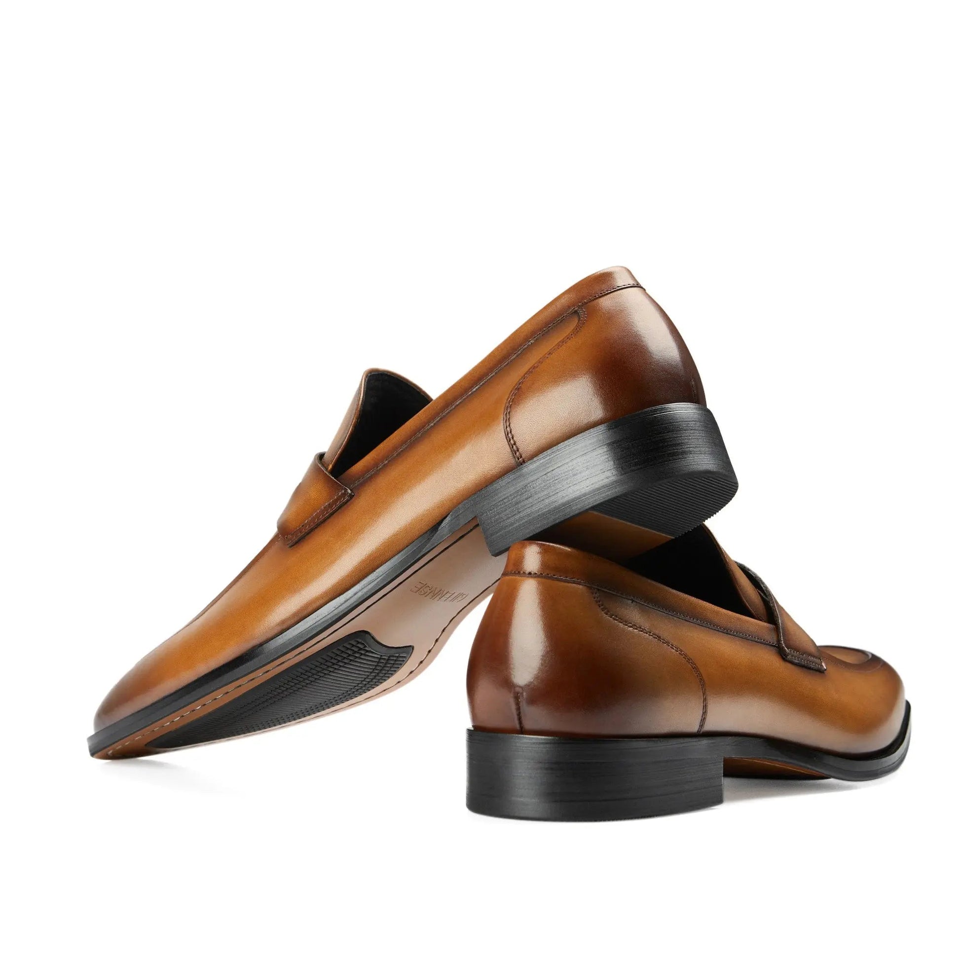 Slip-On Men Leather Penny Loafers
