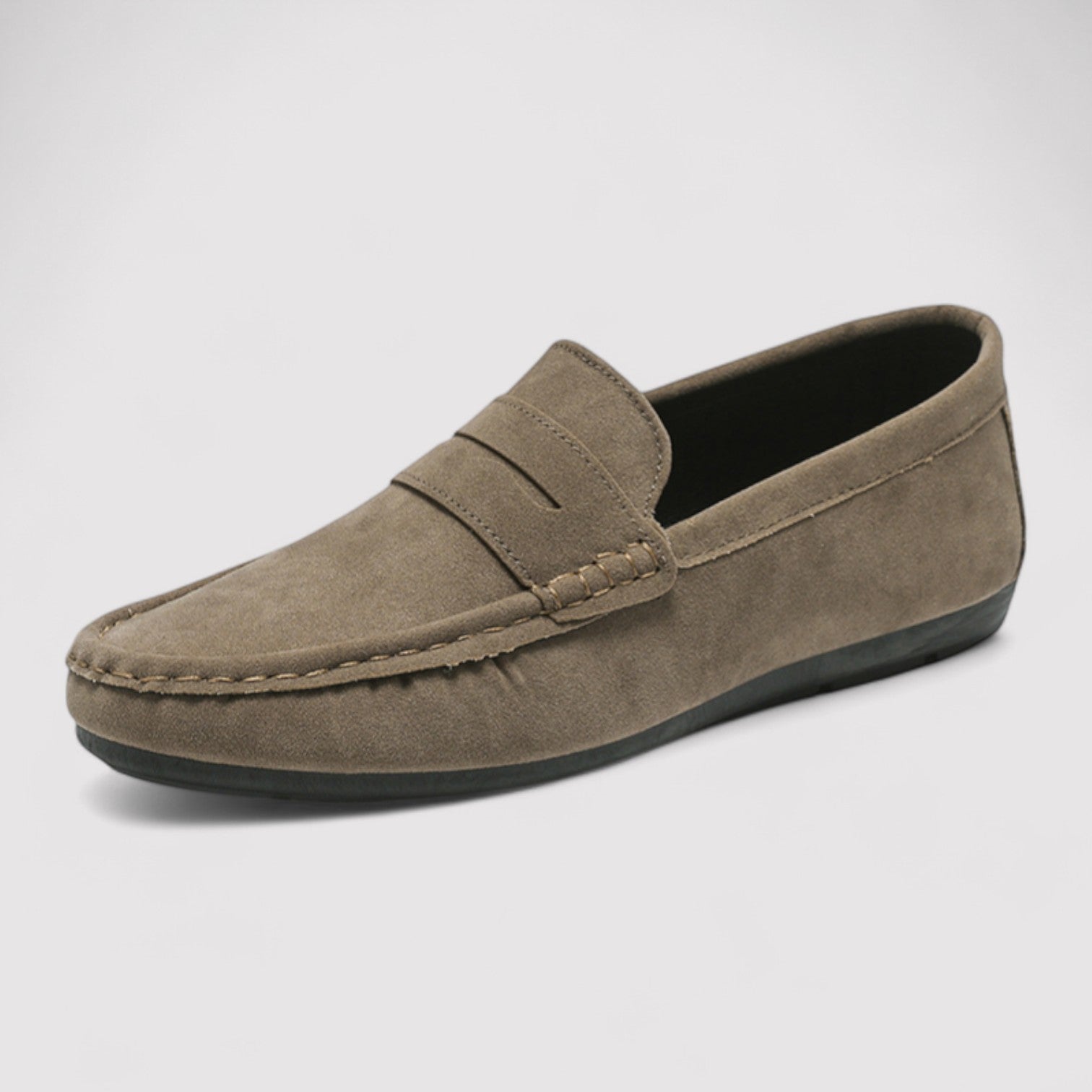 The Fabrizzio Suede Penny Loafers – Men’s Classic Slip-On Dress Shoes