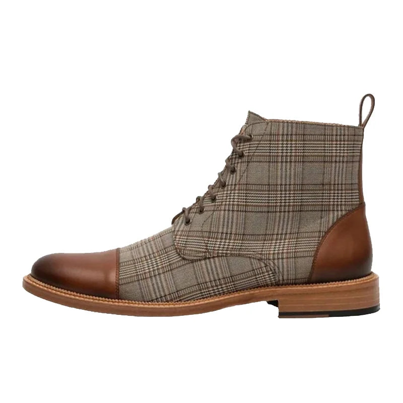 Rathna Dress Boots – Men’s Elegant Leather Look Ankle Boots