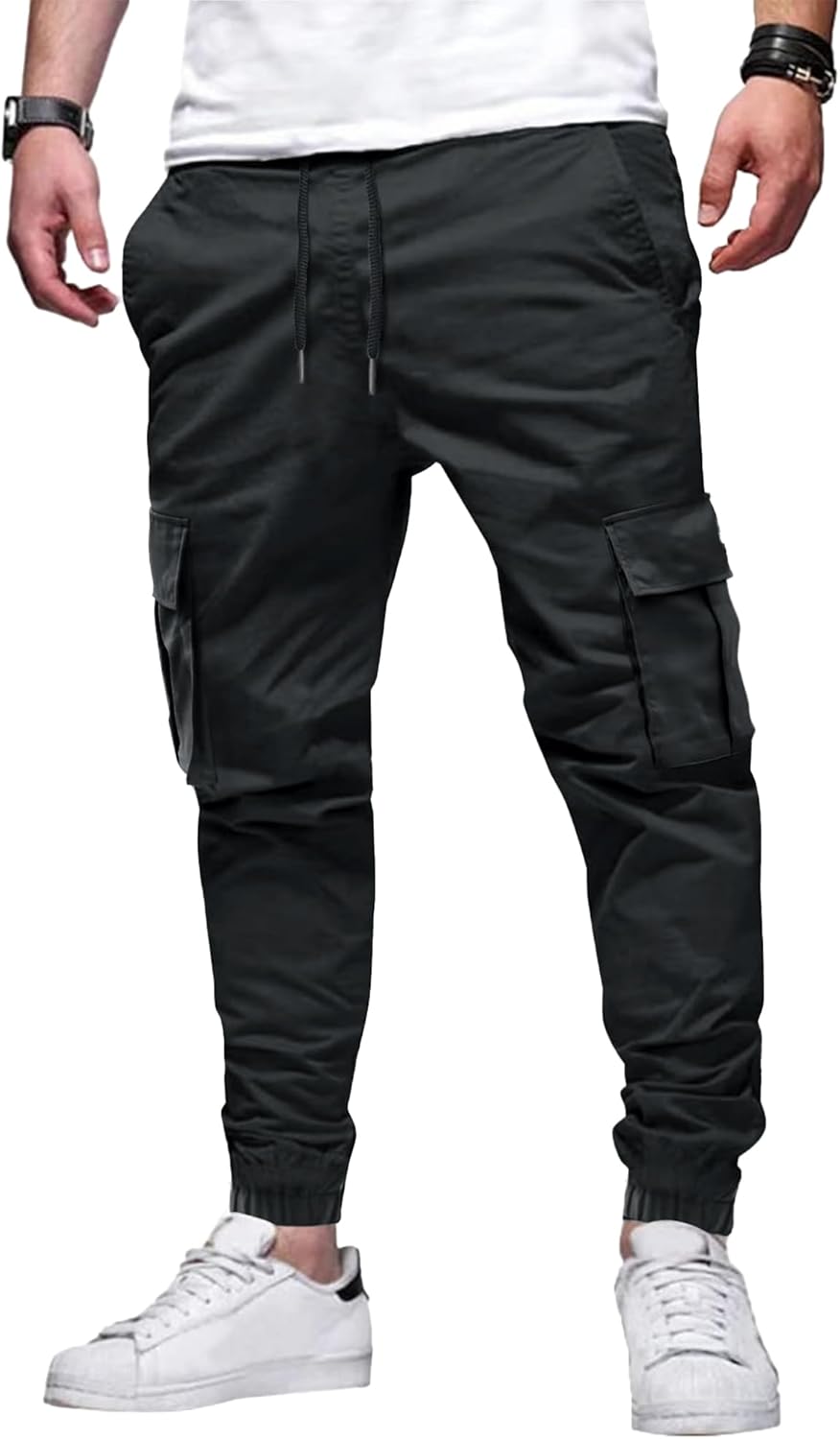 Bruno Men’s Premium Stretch Cargo Pants – Comfortable Utility Trousers with Modern Fit