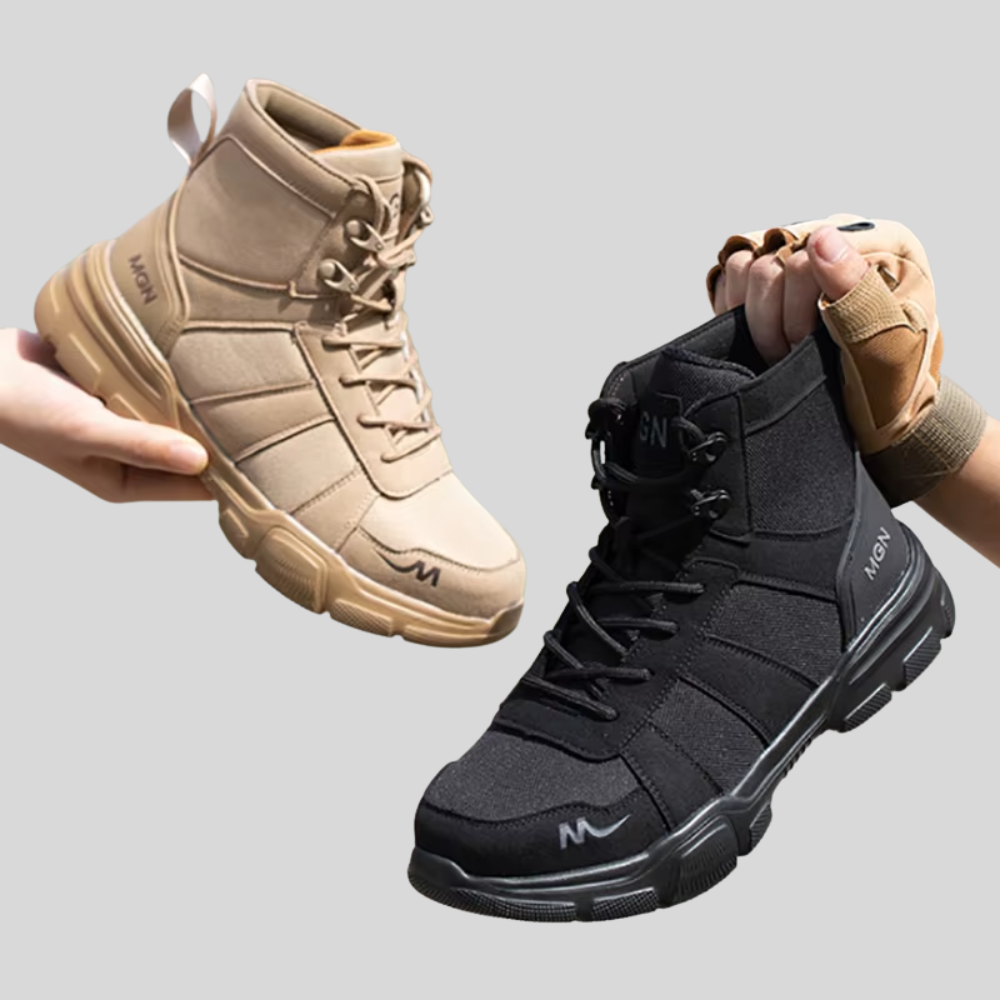 Men’s Safety Boots – Steel Toe Waterproof Work Boots with Slip-Resistant Sole