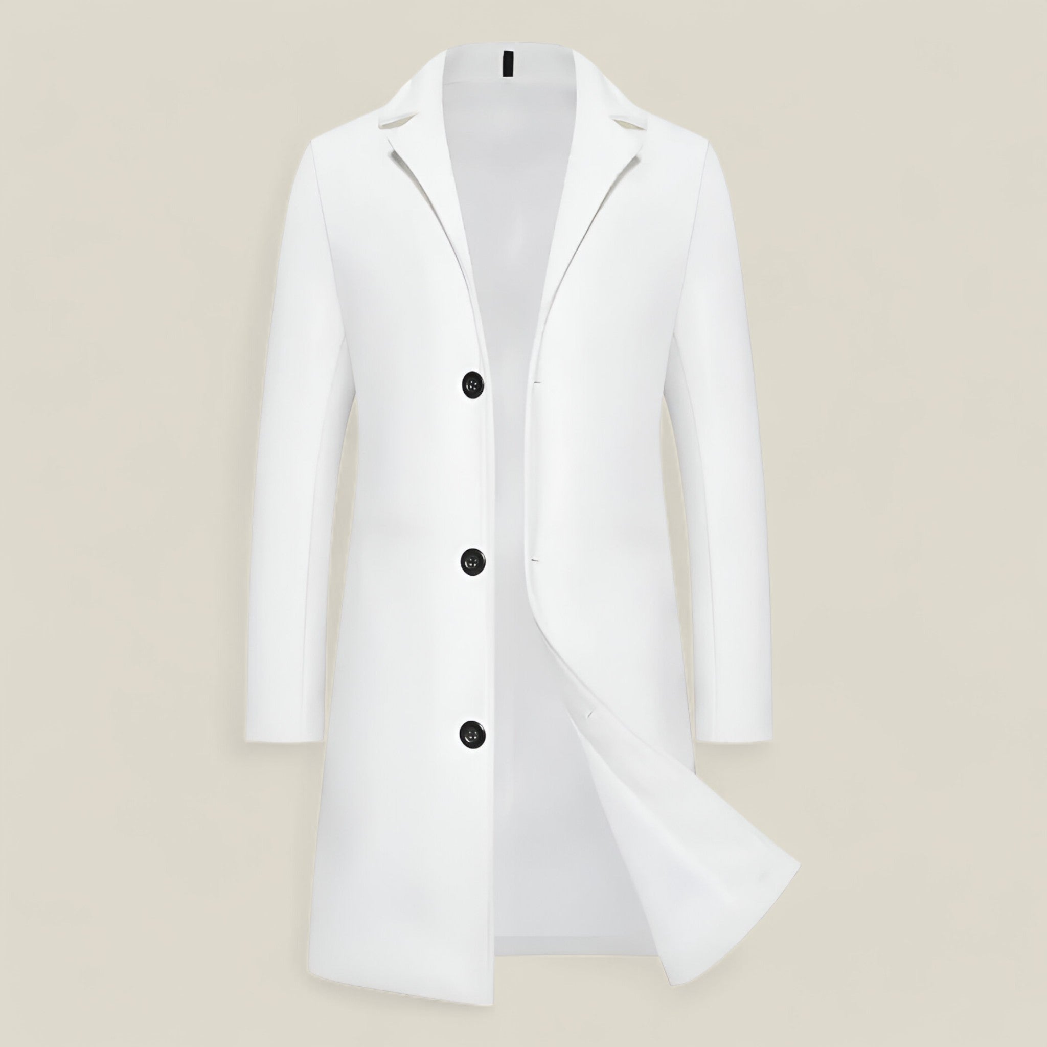 Kirk | Long Cotton Coat – Elegant Casual Overcoat for Everyday and Formal Wear