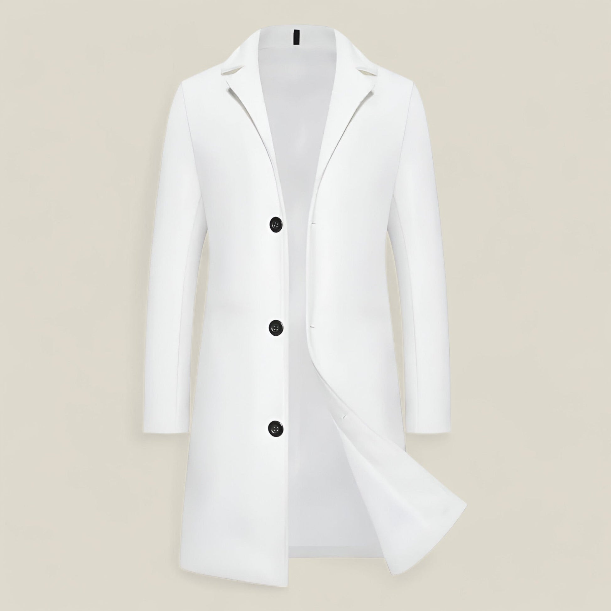 Kirk | Long Cotton Coat – Elegant Casual Overcoat for Everyday and Formal Wear
