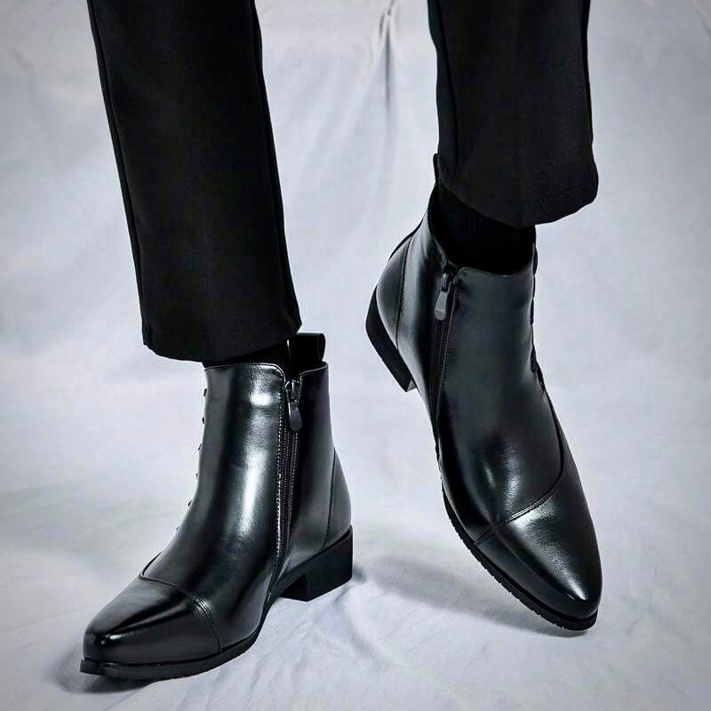 Samuel Thatcher Leather Dress Boots – Classic Men’s Formal Footwear