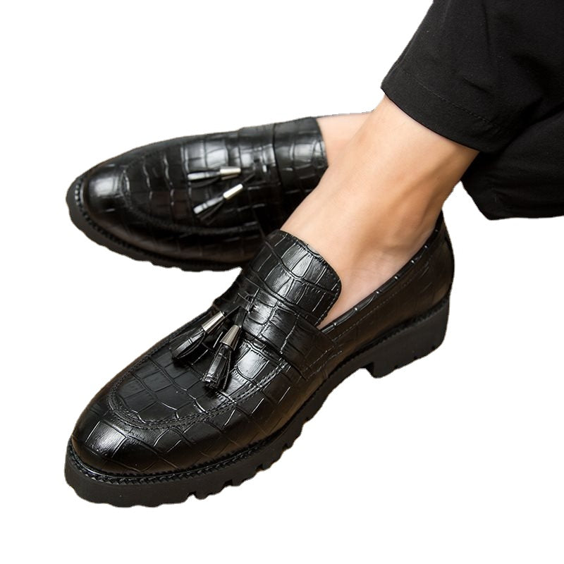 Men’s Formal Black Dress Shoes – Classic Elegant Lace-Up Leather