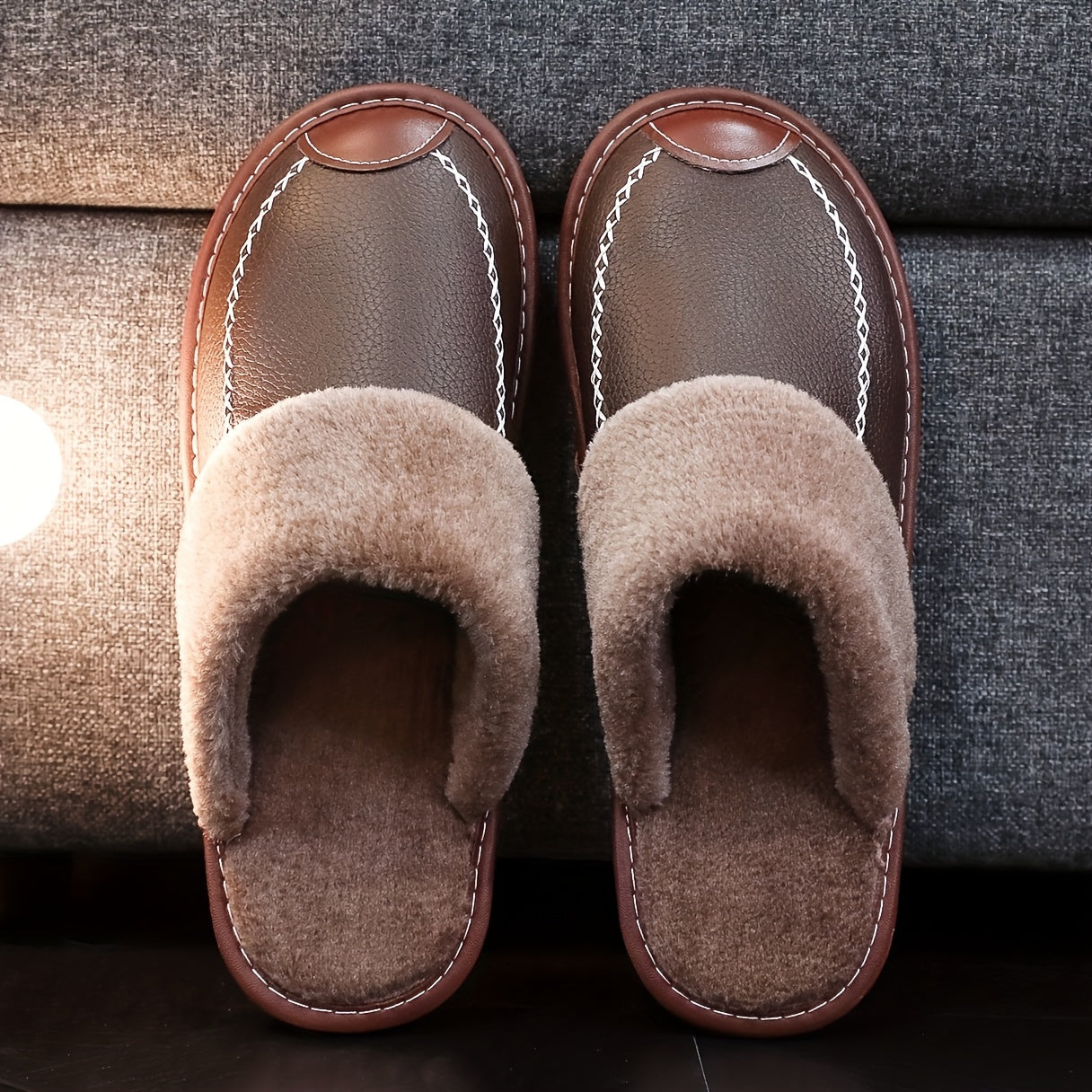 Warm Orthopedic Indoor Slippers – Non-Slip & Supportive Unisex Comfort