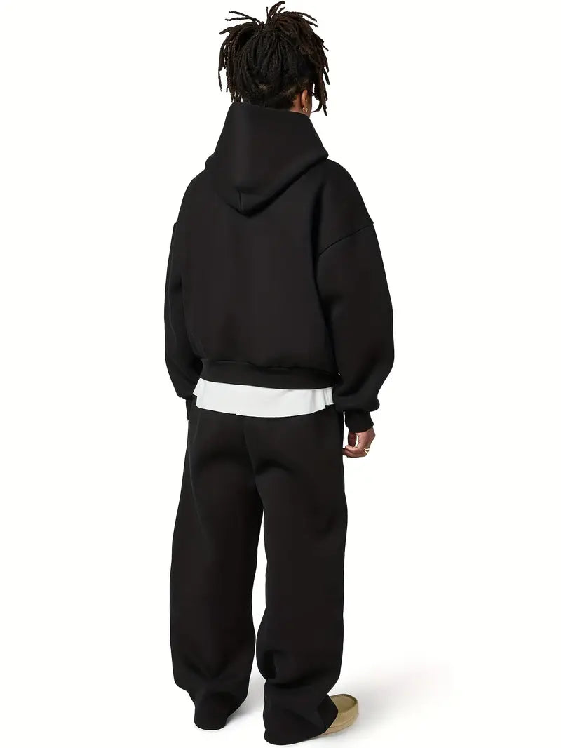 Oversized Two-Piece Tracksuit Set for Men- Solorfit