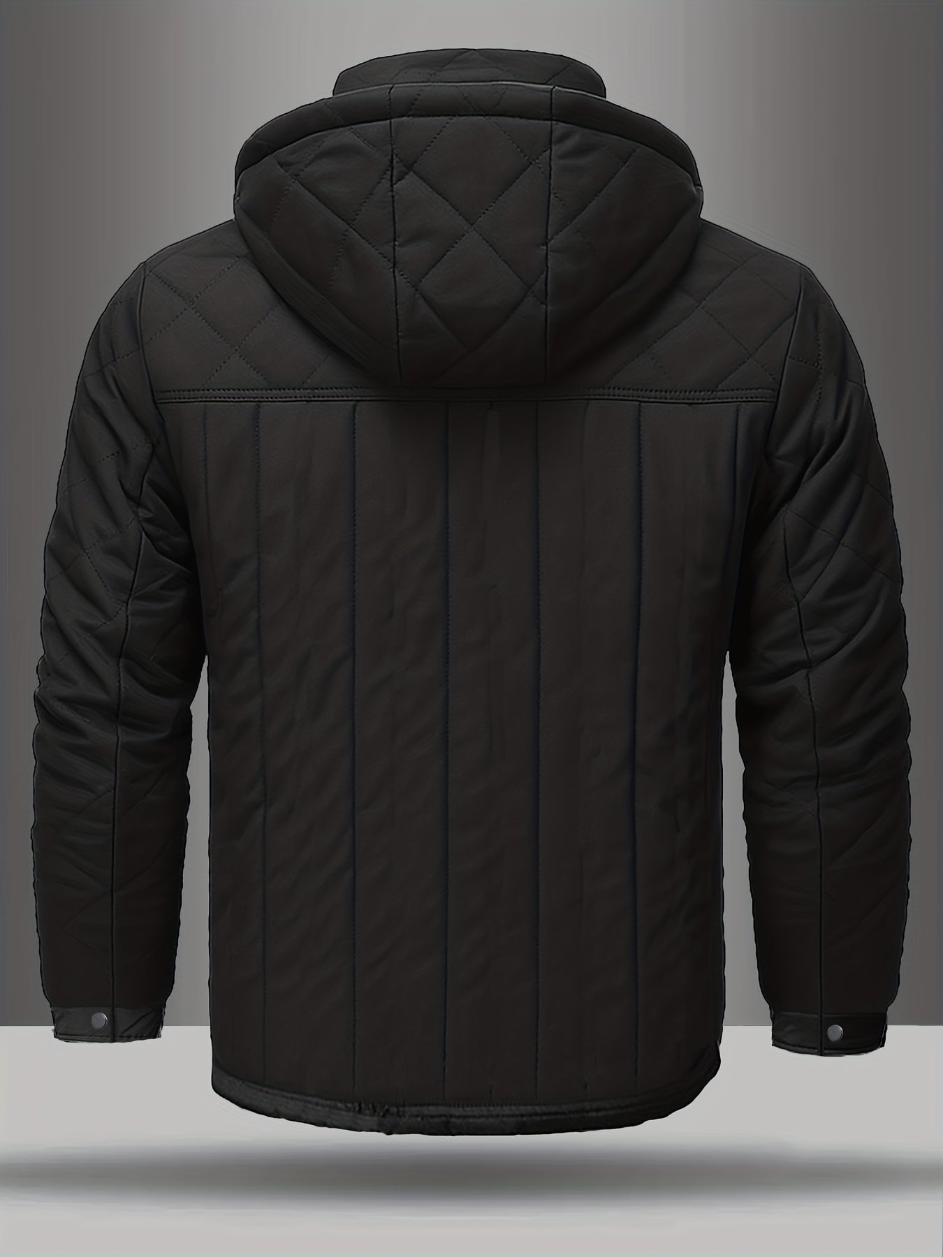Men’s Heavyweight Winter Jacket – Thermal Insulated Hooded Coat for Cold Weather