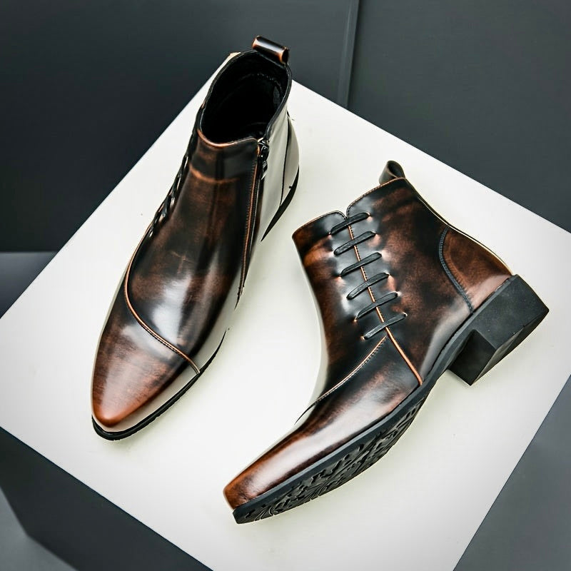 Samuel Thatcher Leather Dress Boots – Classic Men’s Formal Footwear