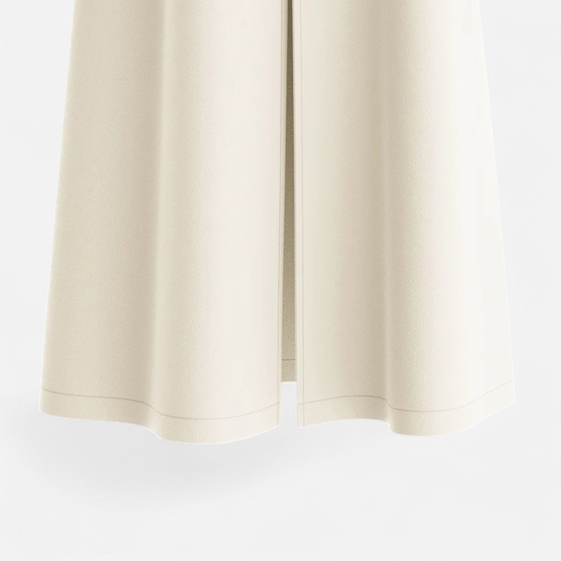 Women’s White Lapel Coat – Classic Long Overcoat for Casual and Formal Wear - Solorfit