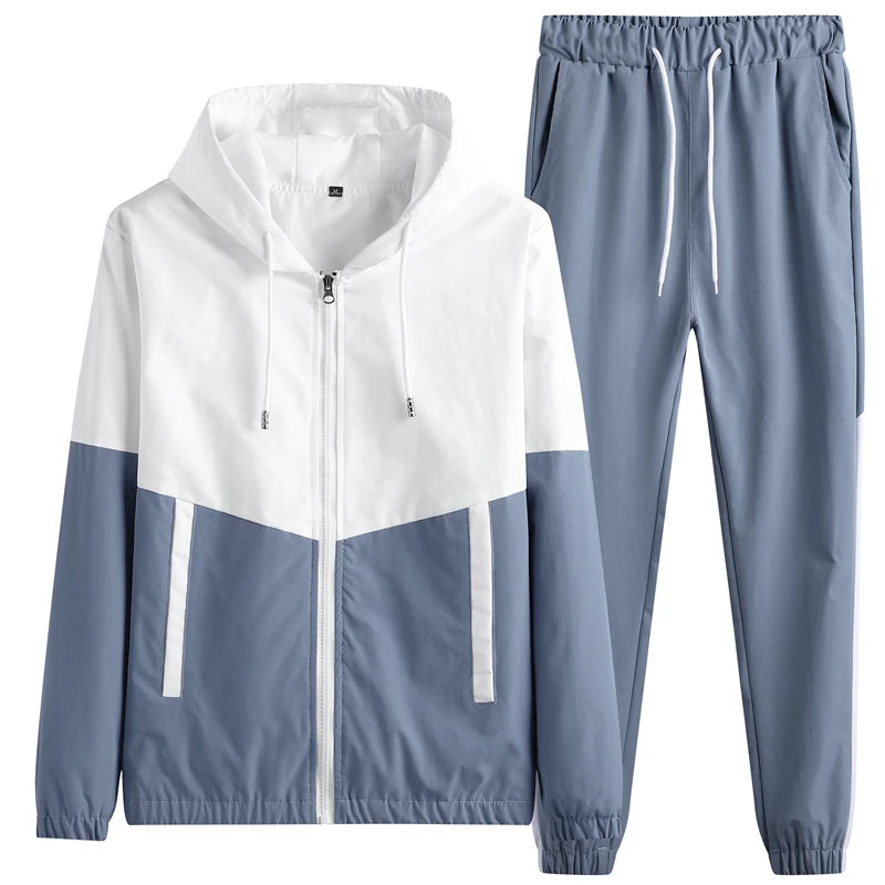 Vellaro Dual-Tone Tracksuit – Modern Streetwear Comfort & Style