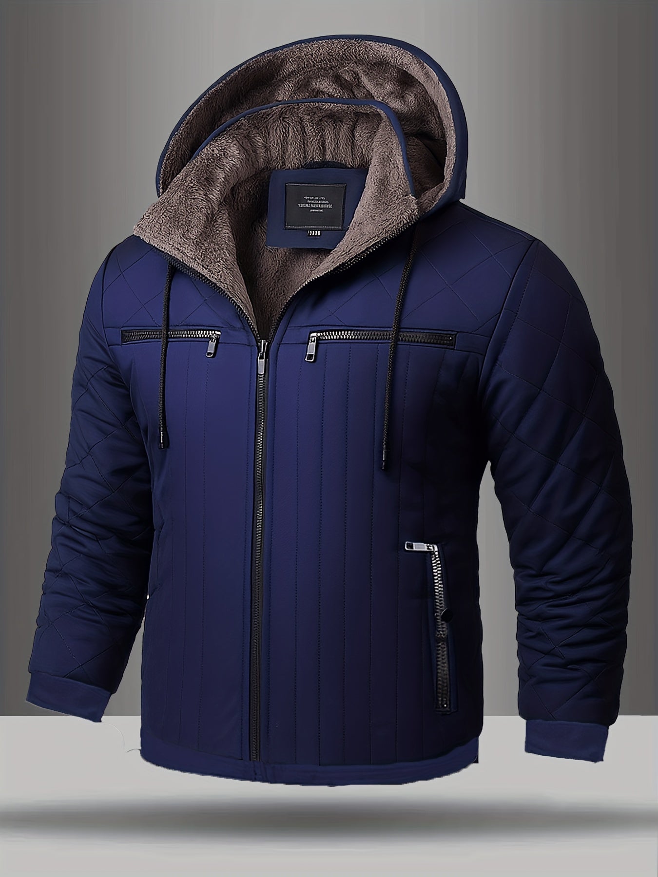 Men’s Heavyweight Winter Jacket – Thermal Insulated Hooded Coat for Cold Weather