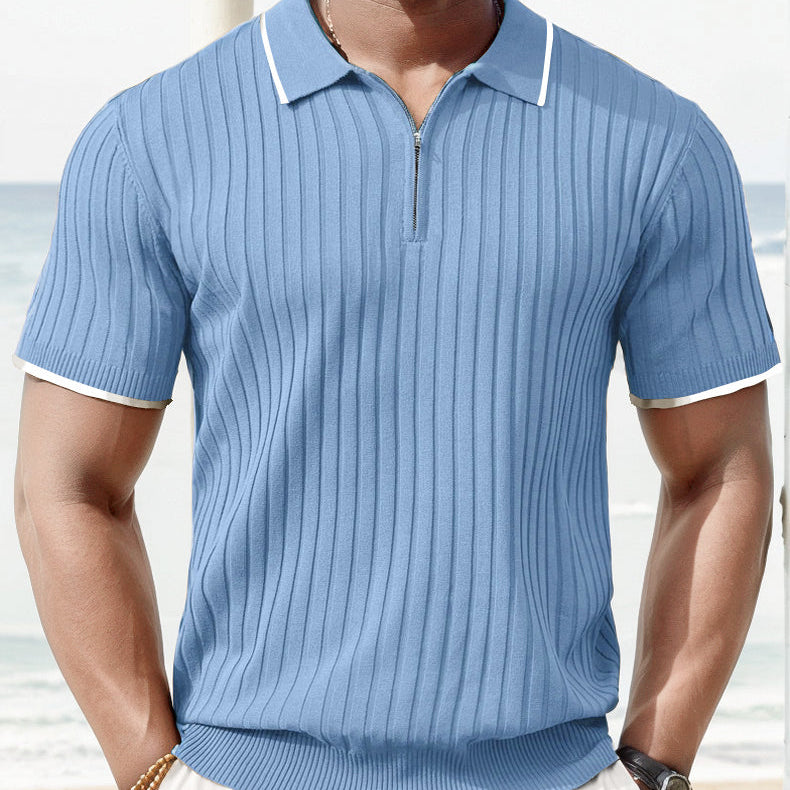 Aule Rib Knit Polo Shirt - Solorfit