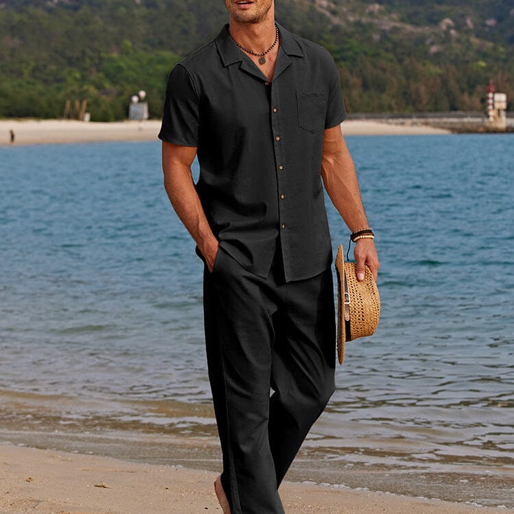 Casual Linen Style Beach Sets Summer - Solorfit