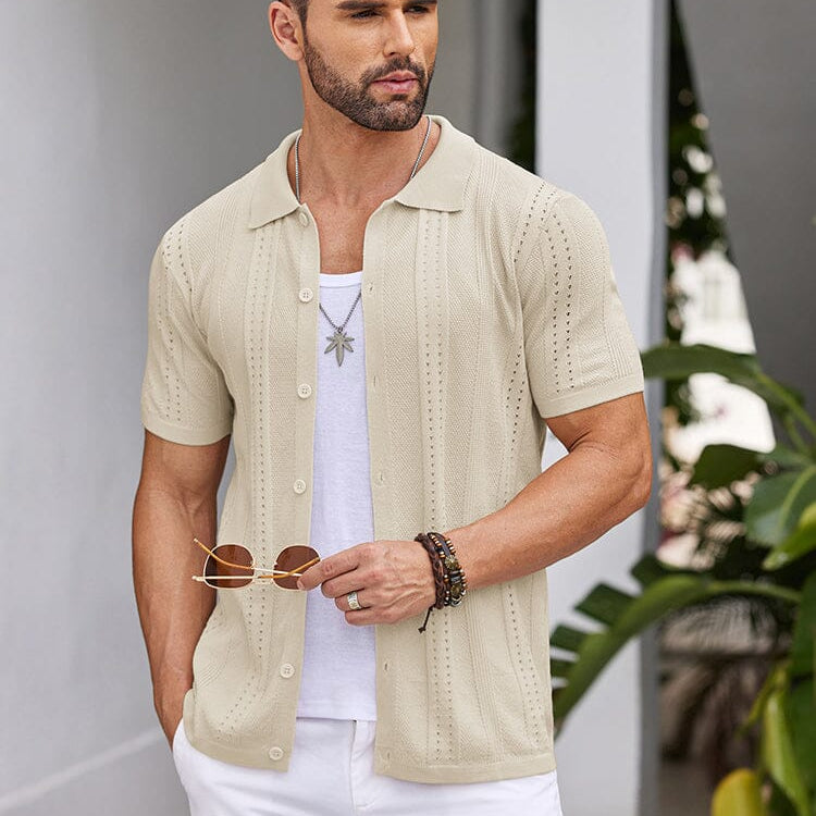 Casual Breathable Knit Beach Shirt - Solorfit