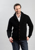Men’s Lambswool Shawl Collar Jacket – Classic Knit Cardigan Style - Solorfit
