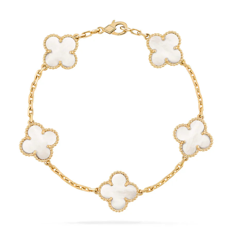 Abby - 18k Gold-Plated Clover Leaf Bracelet - Solorfit