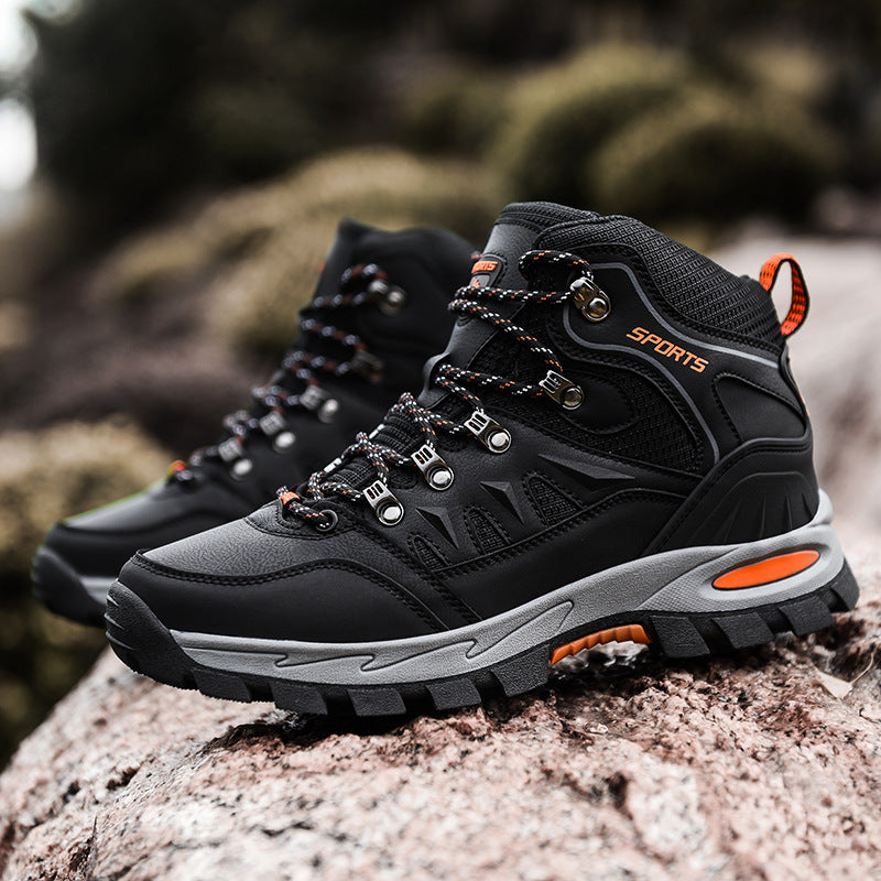 Men’s Mid Height Steel Toe Waterproof Work Boots – Durable Safety Footwear