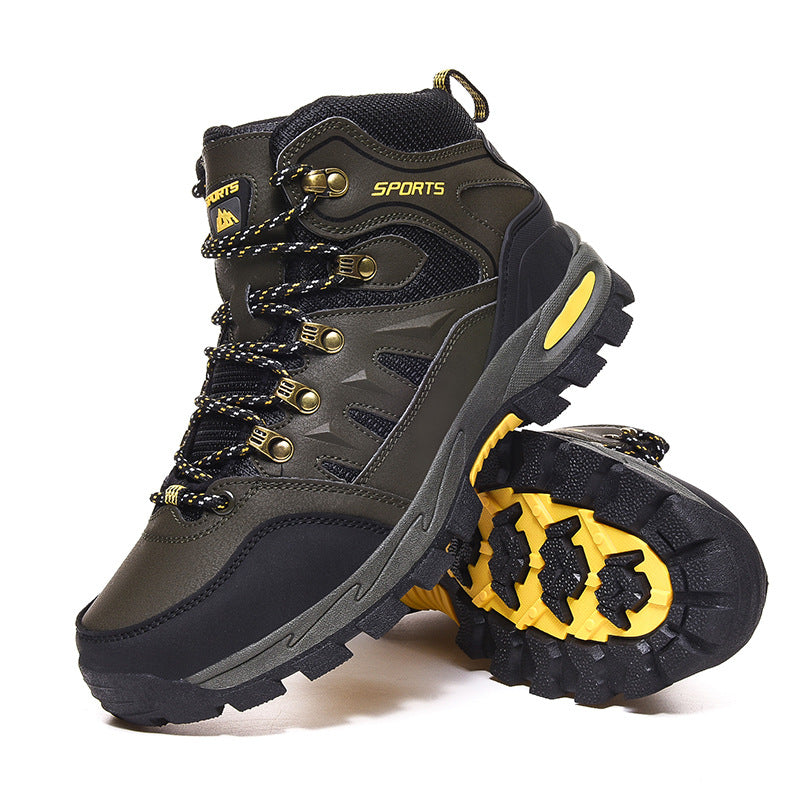 Men’s Mid Height Steel Toe Waterproof Work Boots – Durable Safety Footwear