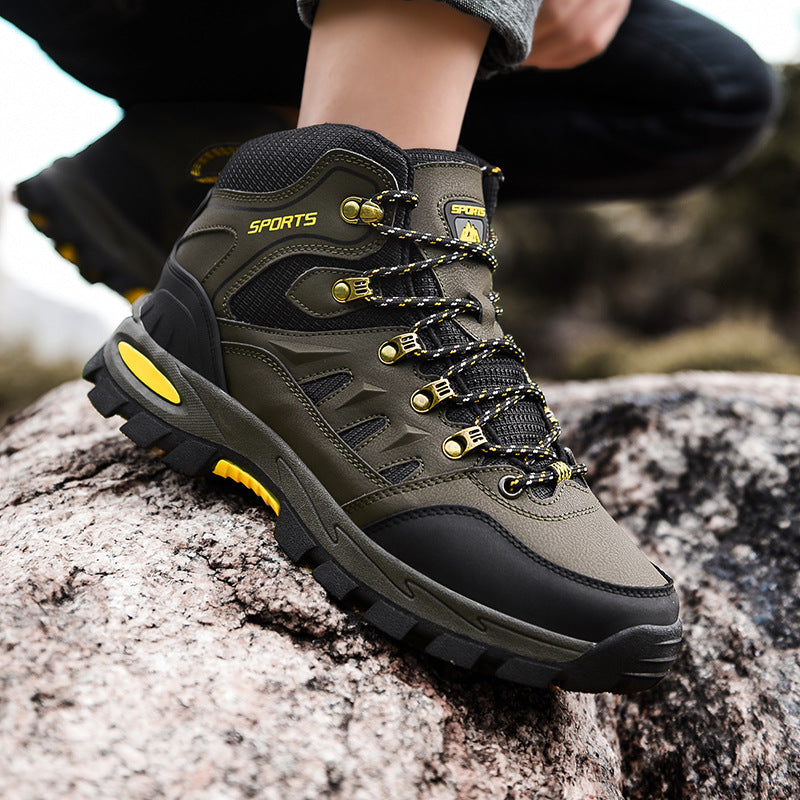 Men’s Mid Height Steel Toe Waterproof Work Boots – Durable Safety Footwear