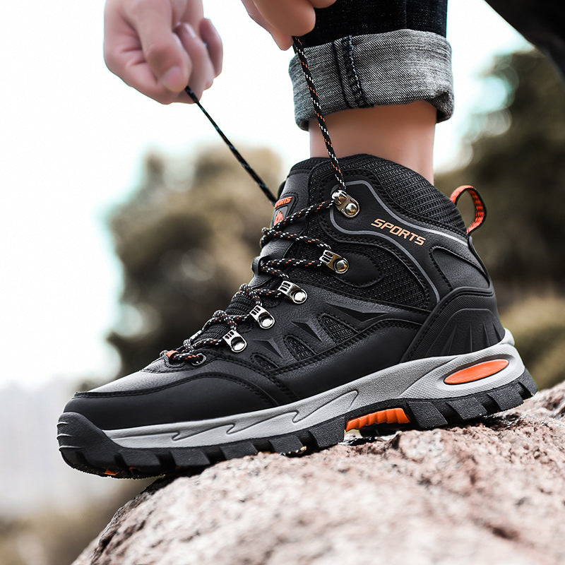 Men’s Mid Height Steel Toe Waterproof Work Boots – Durable Safety Footwear