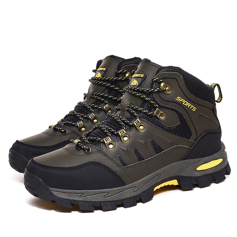 Men’s Mid Height Steel Toe Waterproof Work Boots – Durable Safety Footwear
