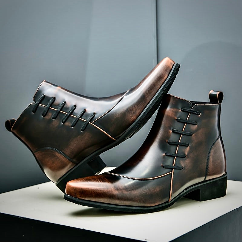 Samuel Thatcher Leather Dress Boots – Classic Men’s Formal Footwear