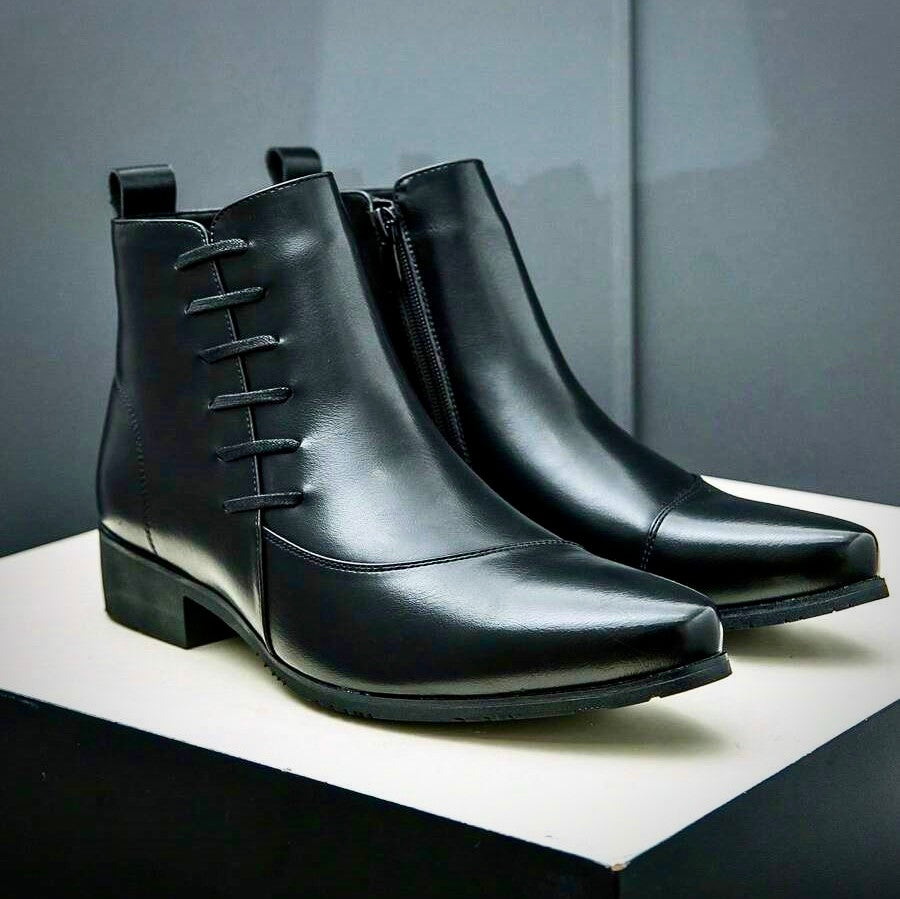 Samuel Thatcher Leather Dress Boots – Classic Men’s Formal Footwear