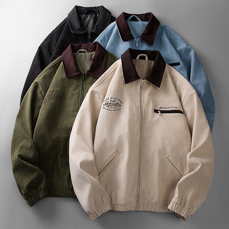 Salvador Corduroy Men Zip Jacket