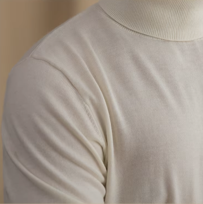 Men’s Turtleneck Sweater – Classic Long-Sleeve Knit Pullover