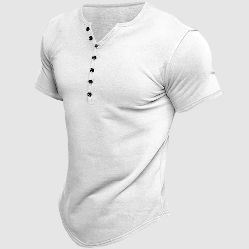 Boss Henley Short Sleeve Shirt Elegant - Solorfit