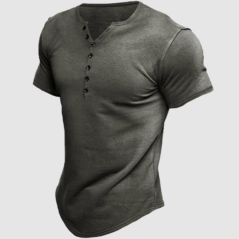 Boss Henley Short Sleeve Shirt Elegant - Solorfit