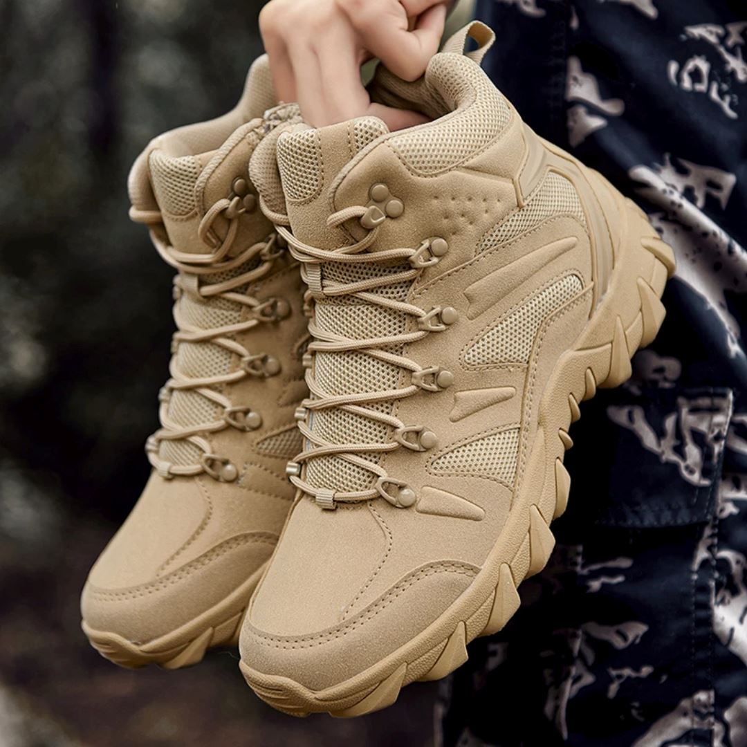Lorennzi | Men’s Tactical Boots – Durable Lace-Up Outdoor Combat Style Footwear