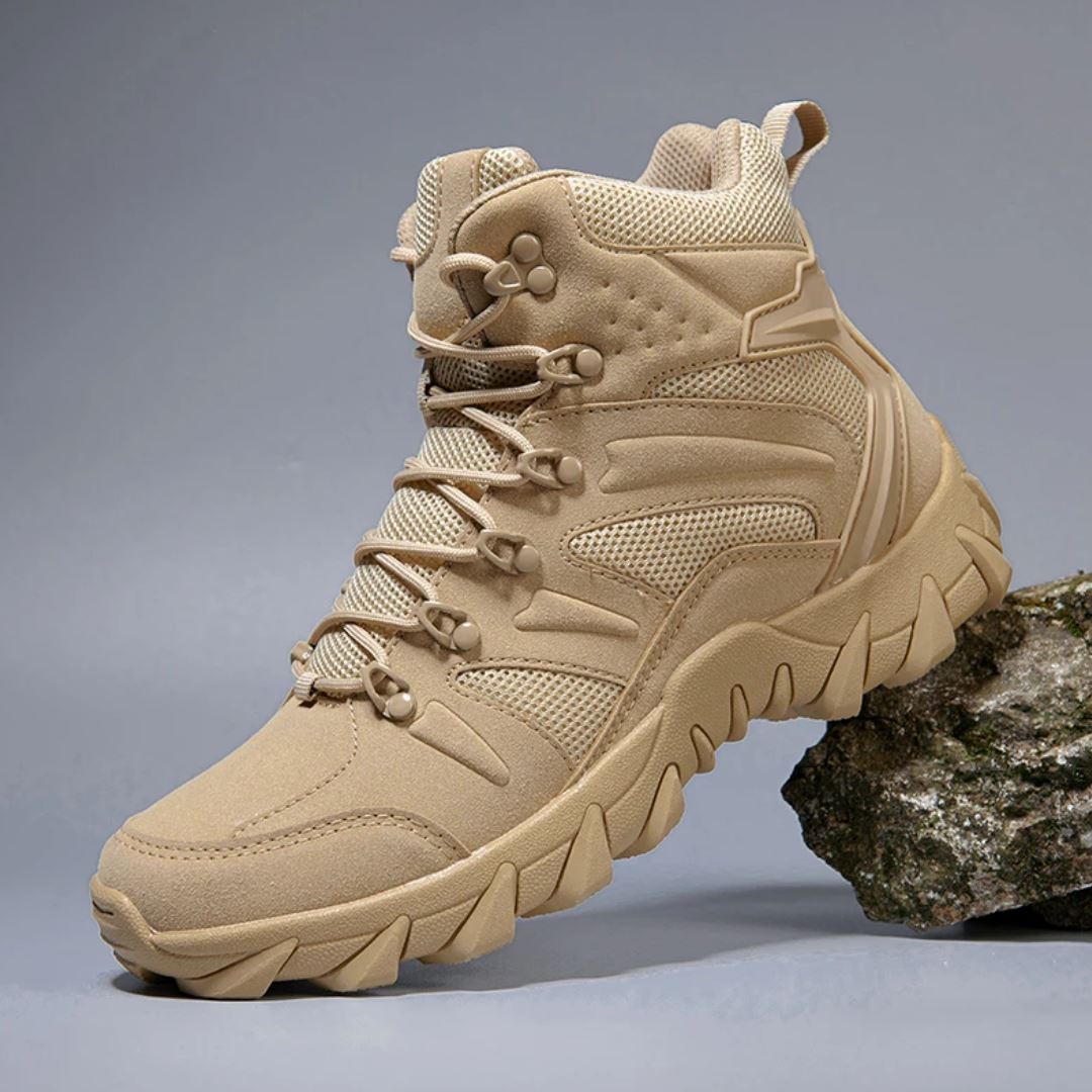 Lorennzi | Men’s Tactical Boots – Durable Lace-Up Outdoor Combat Style Footwear
