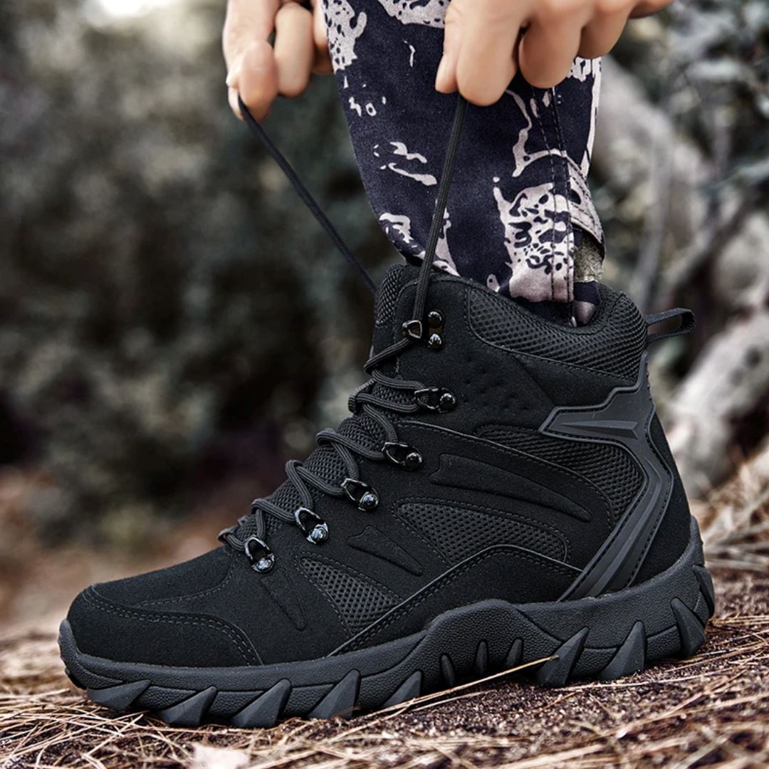 Lorennzi | Men’s Tactical Boots – Durable Lace-Up Outdoor Combat Style Footwear