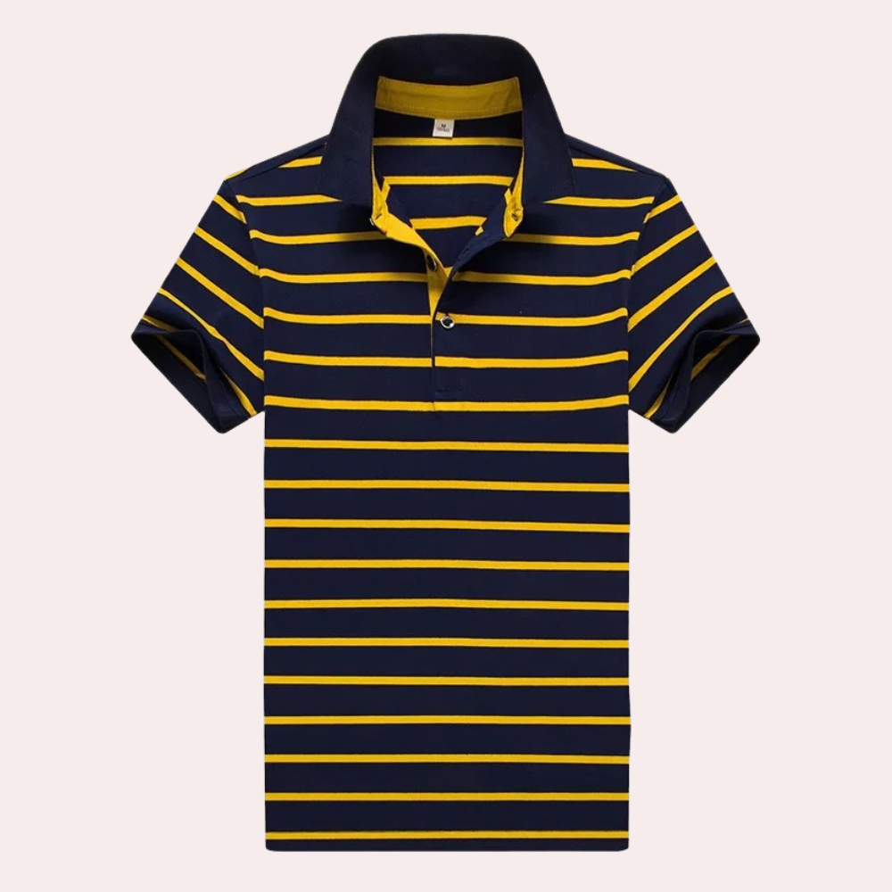 Niek | Men's Striped Polo Shirt – Casual & Classic Short Sleeve Top