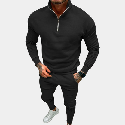 Men's autumn casual zipper sportswear set