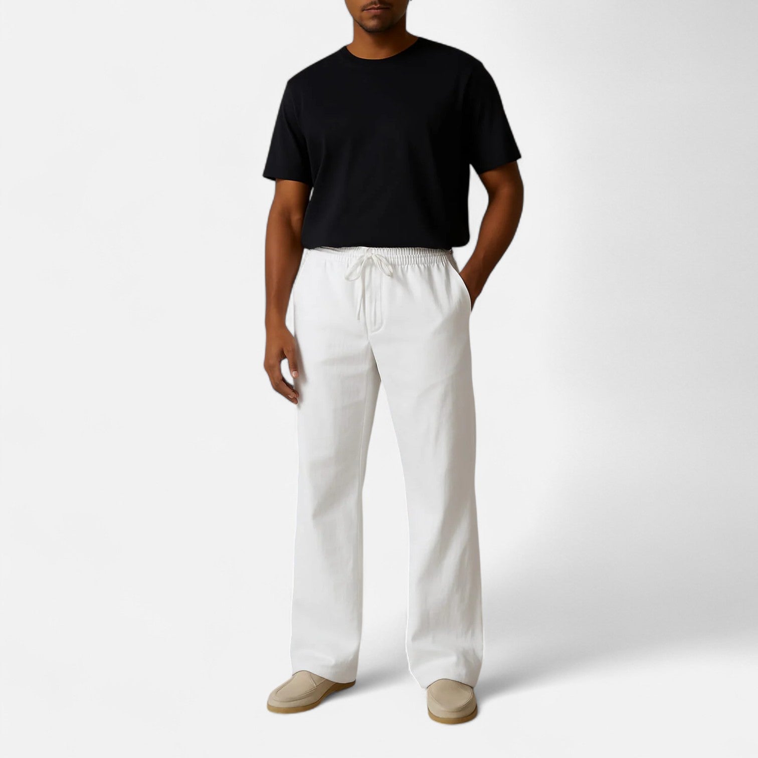Solorfit | Wide-Leg Linen Pants for Men