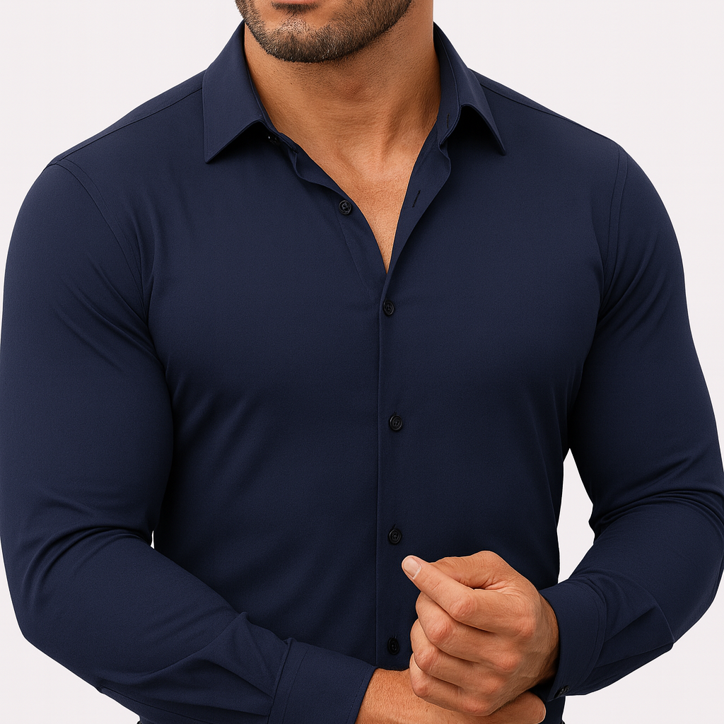 The Stretch Dress Shirt – Men’s Flexible Button-Up
