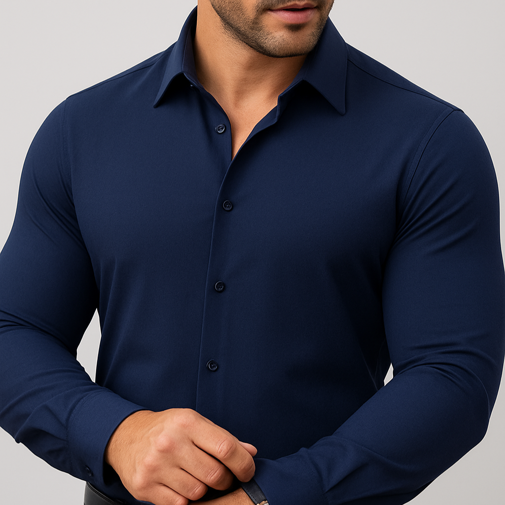 The Stretch Dress Shirt – Men’s Flexible Button-Up
