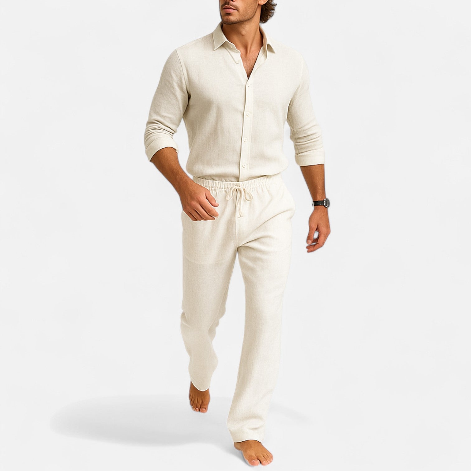 Solorfit | Wide-Leg Linen Pants for Men