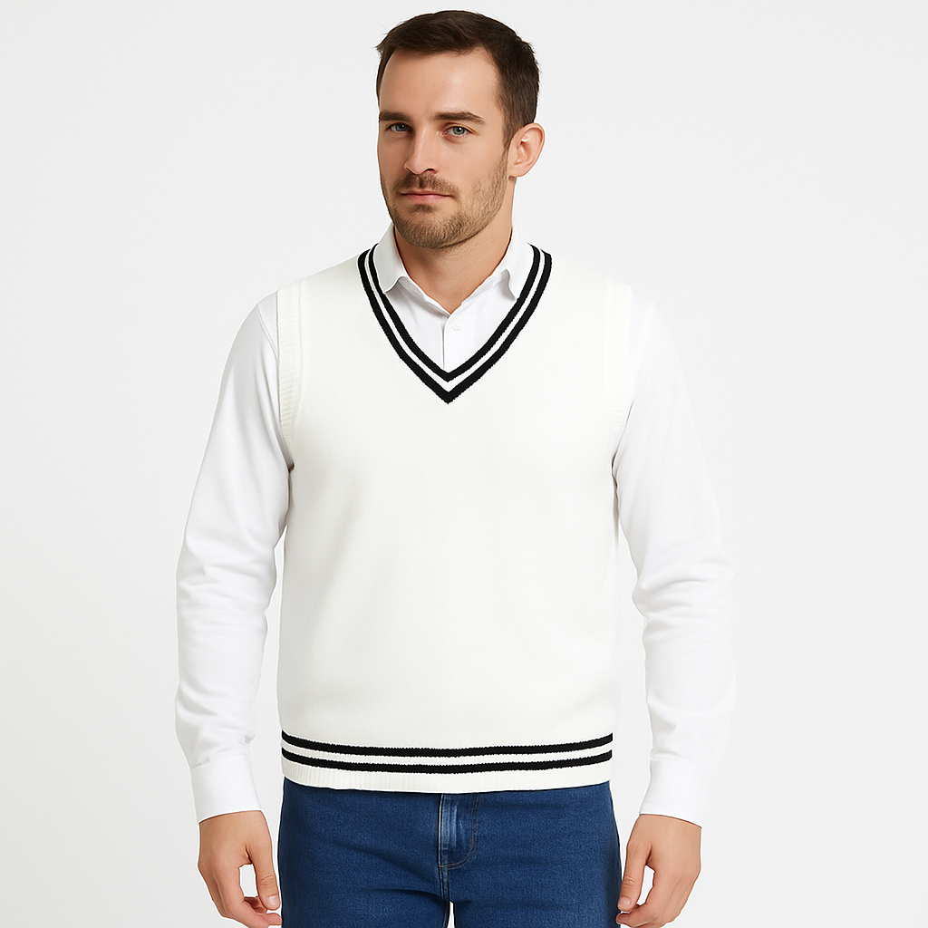 Old Money Essential Knit Vest – Classic Sleeveless Sweater Vest with Retro Style - Solorfit