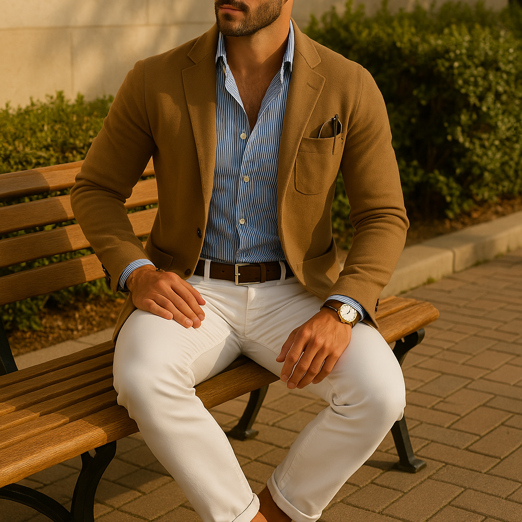 Men's Stylish Blazer with Casual Button Pockets & Notched Lapel – Elegant & Versatile - Solorfit