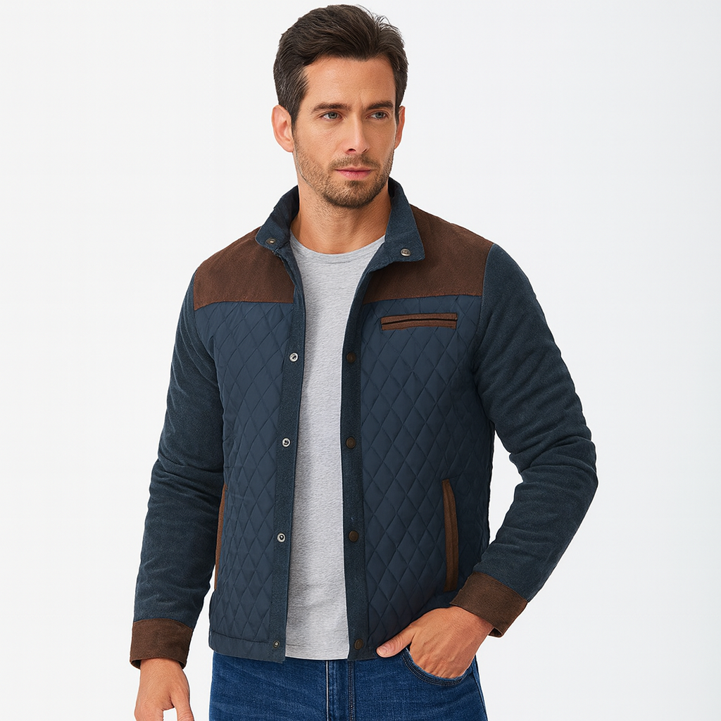 Flavio Men’s Classic Warm Coat with Buttons – Elegant Winter Jacket - Solorfit