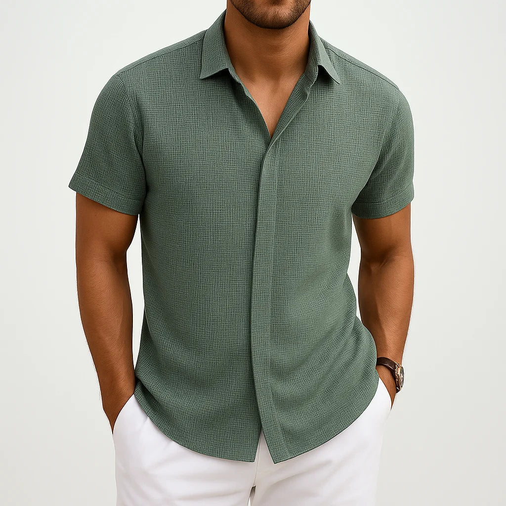 The Shess Stone Linen Shirt – Men’s Casual Lightweight Wear