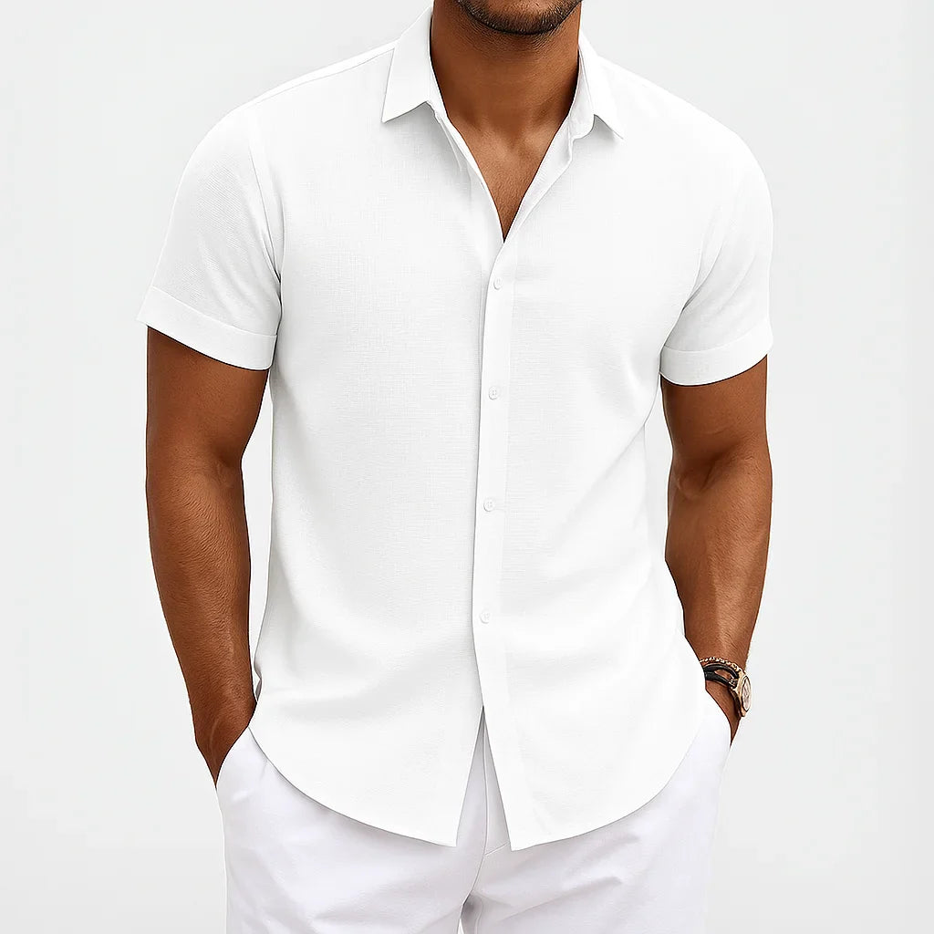 The Shess Stone Linen Shirt – Men’s Casual Lightweight Wear