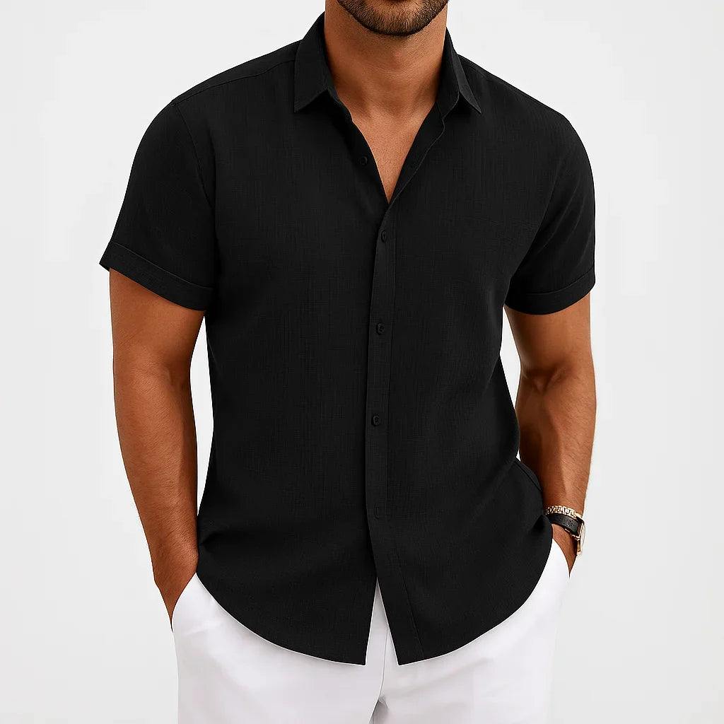 The Shess Stone Linen Shirt – Men’s Casual Lightweight Wear