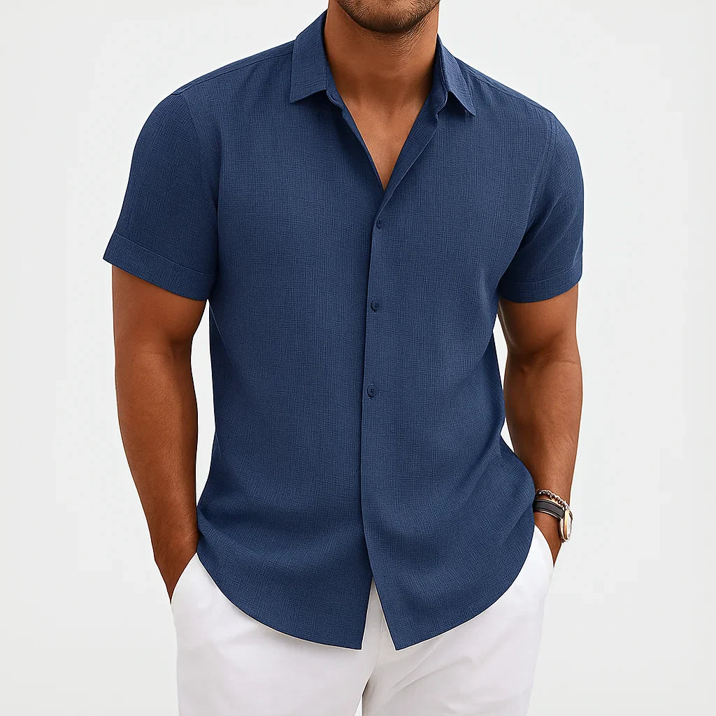 The Shess Stone Linen Shirt – Men’s Casual Lightweight Wear
