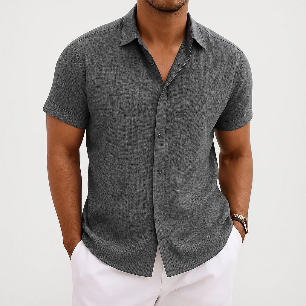 The Shess Stone Linen Shirt – Men’s Casual Lightweight Wear